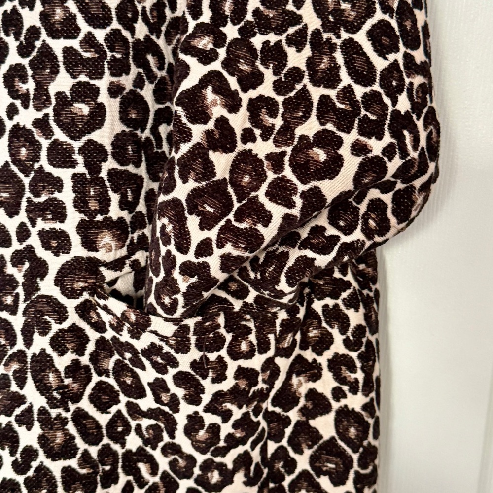 Lord & Taylor Leopard Print Open Jacket – 1X – Statement Blazer Coat - Picture 4 of 5